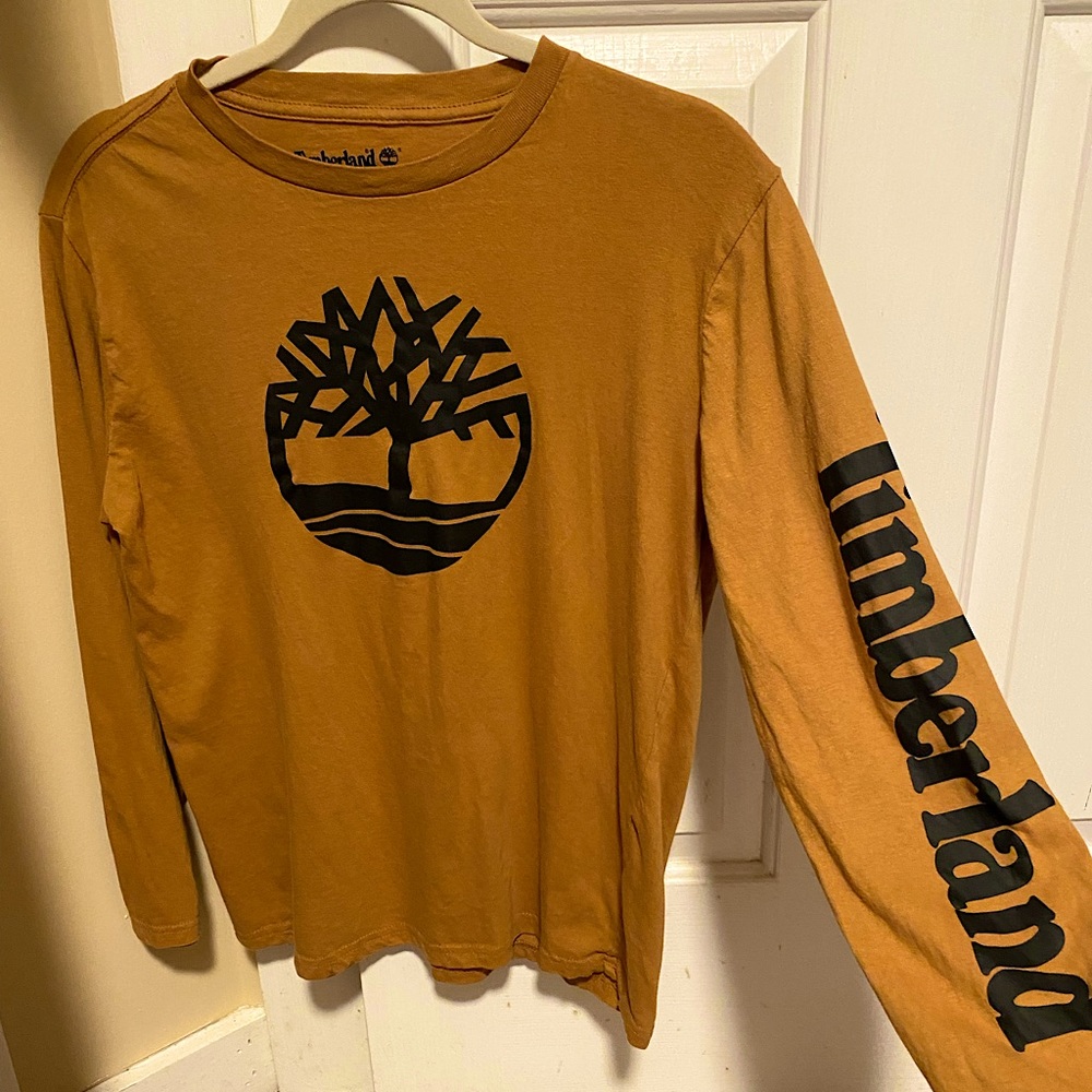 Timberland long sleeve tshirt boys L fits like womens S/M